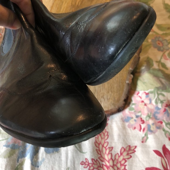 GROX RESPIRA EU47 US13 Black Leather PullOn Boots ITALY Rubbersole Wingtip NEW - Picture 8 of 16